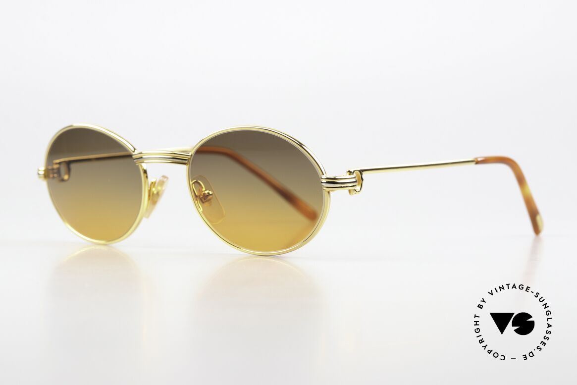 Cartier Saint Honore - S Oval Luxury Sunglasses, unworn pair, NOS; with full original CARTIER packing, Made for Men and Women