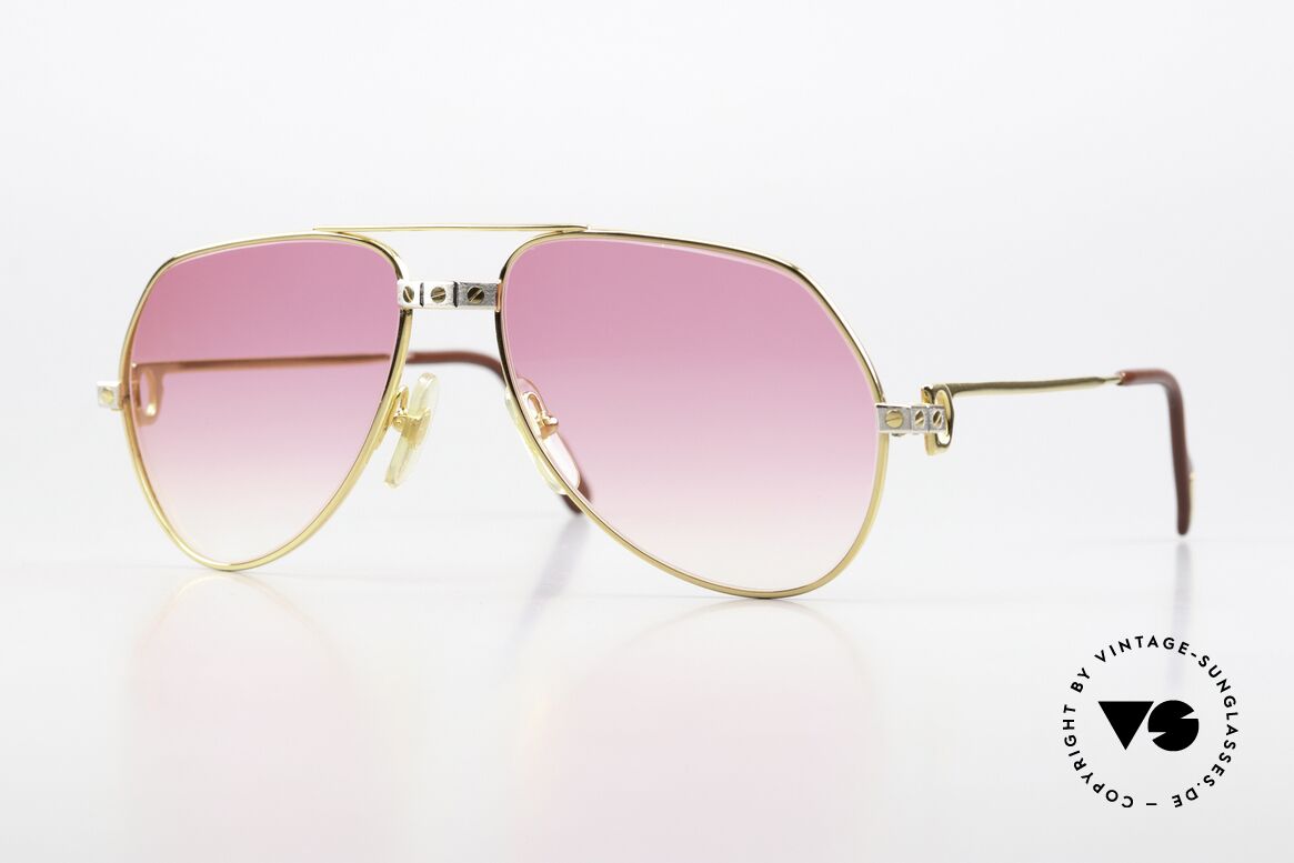 Cartier Vendome Santos - S Sunglasses For Bond Girls, Vendome = the most famous eyewear design by CARTIER, Made for Men and Women Cartier Vendome Santos - S Sunglasses For Bond Girls, Vendome = the most famous eyewear design by CARTIER, Made for Men and Women