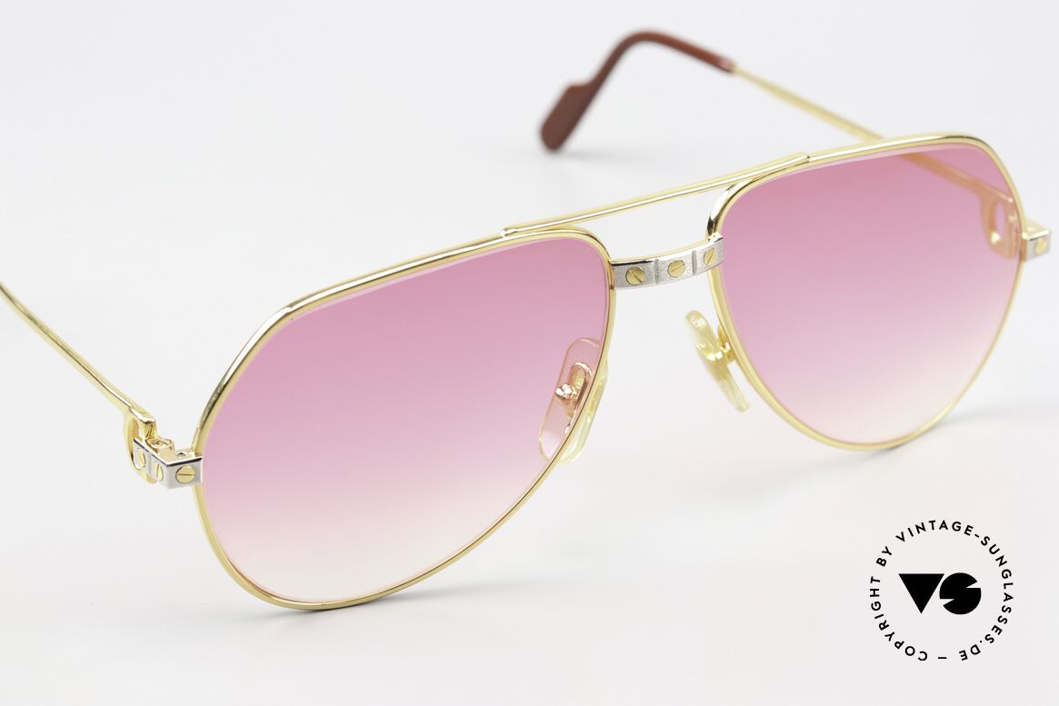 Cartier Vendome Santos - S Sunglasses For Bond Girls, new pink lenses = therefore something for Bond-Girls ;), Made for Men and Women Cartier Vendome Santos - S Sunglasses For Bond Girls, new pink lenses = therefore something for Bond-Girls ;), Made for Men and Women