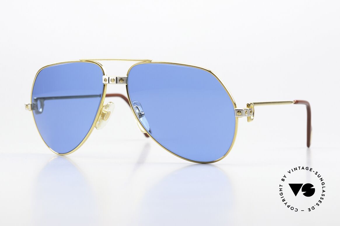 Cartier Vendome Santos - M Ultramarine Deep Blue Lapis, Vendome = the most famous eyewear design by CARTIER, Made for Men