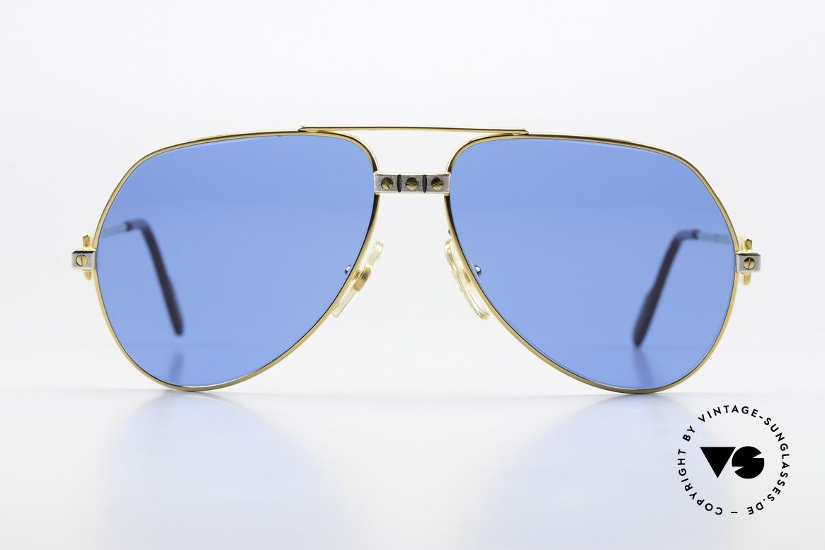 Cartier Vendome Santos - M Ultramarine Deep Blue Lapis, mod. "Vendome" was launched in 1983 & made till 1997, Made for Men