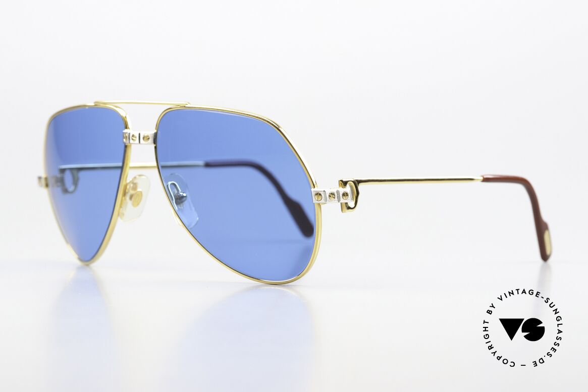 Cartier Vendome Santos - M Ultramarine Deep Blue Lapis, Santos Decor (with 3 screws): MEDIUM size 59-14, 130, Made for Men