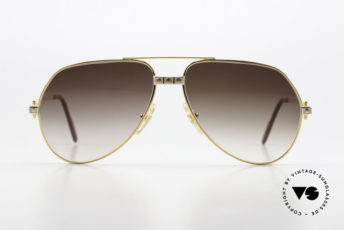 Cartier Vendome Santos - M Brown Gradient Sun lenses, mod. "Vendome" was launched in 1983 & made till 1997, Made for Men Cartier Vendome Santos - M Brown Gradient Sun lenses, mod. "Vendome" was launched in 1983 & made till 1997, Made for Men