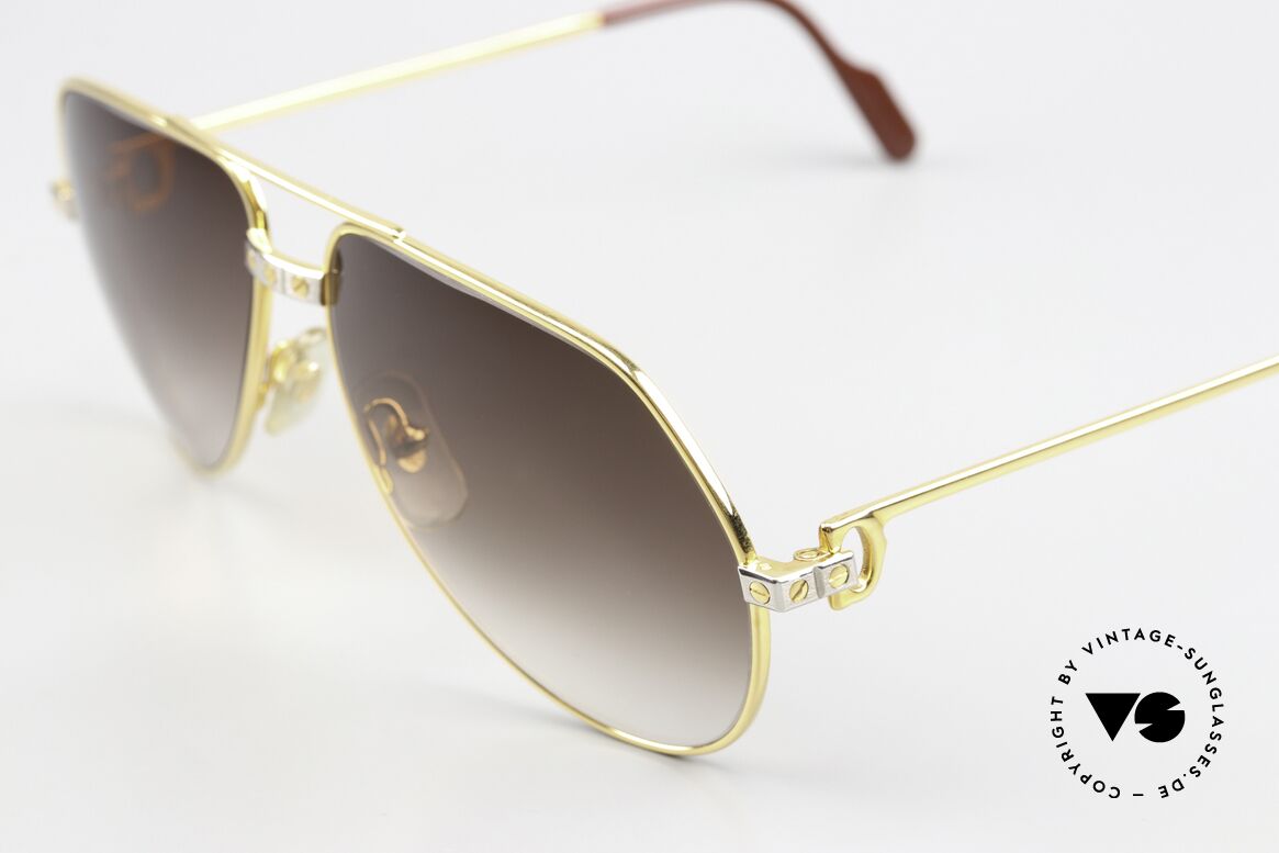 Cartier Vendome Santos - M Brown Gradient Sun lenses, worn by actor Christopher Walken (JAMES BOND, 1985), Made for Men Cartier Vendome Santos - M Brown Gradient Sun lenses, worn by actor Christopher Walken (JAMES BOND, 1985), Made for Men