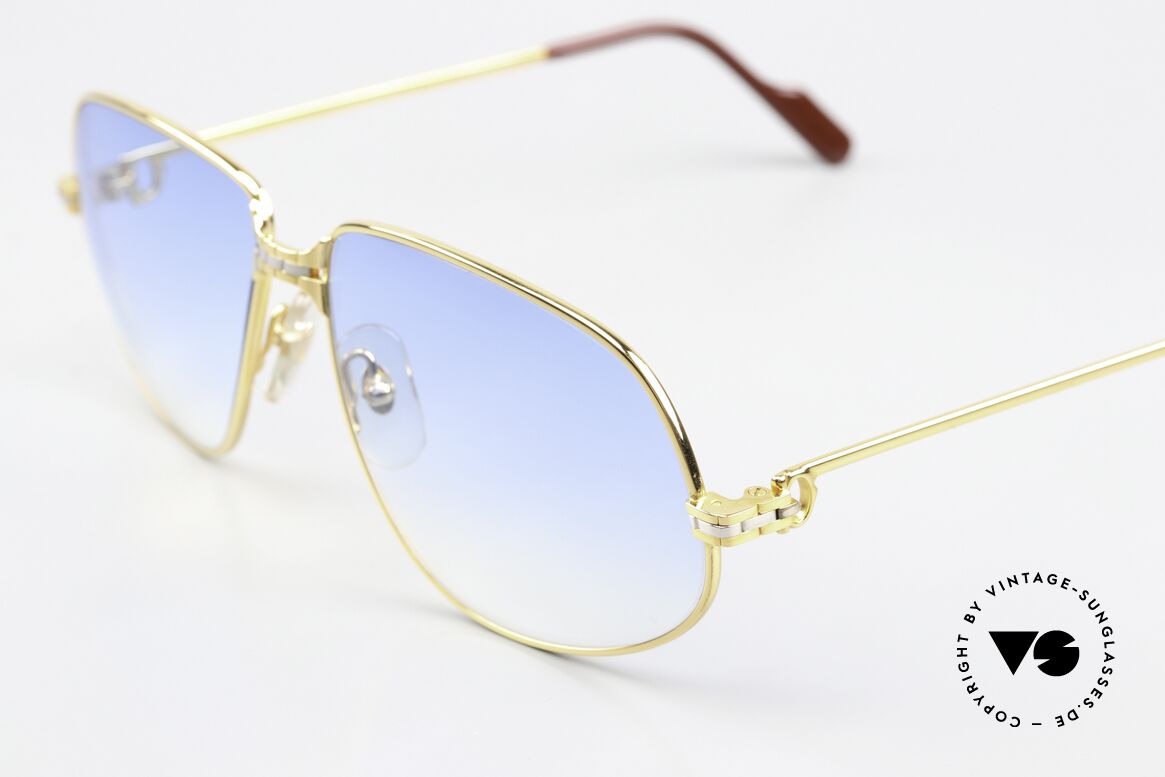 Cartier Panthere G.M. - L Blue Gradient Sun Lenses, precious luxury eyeglass-frame in LARGE size 59-14, 140, Made for Men Cartier Panthere G.M. - L Blue Gradient Sun Lenses, precious luxury eyeglass-frame in LARGE size 59-14, 140, Made for Men
