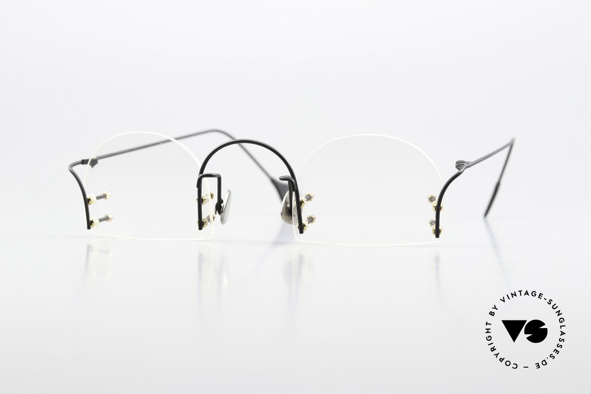 Paul Chiol 2000 Lens Shape Can Be Changed, vintage 90's Paul Chiol designer eyeglass-frame, Made for Men and Women