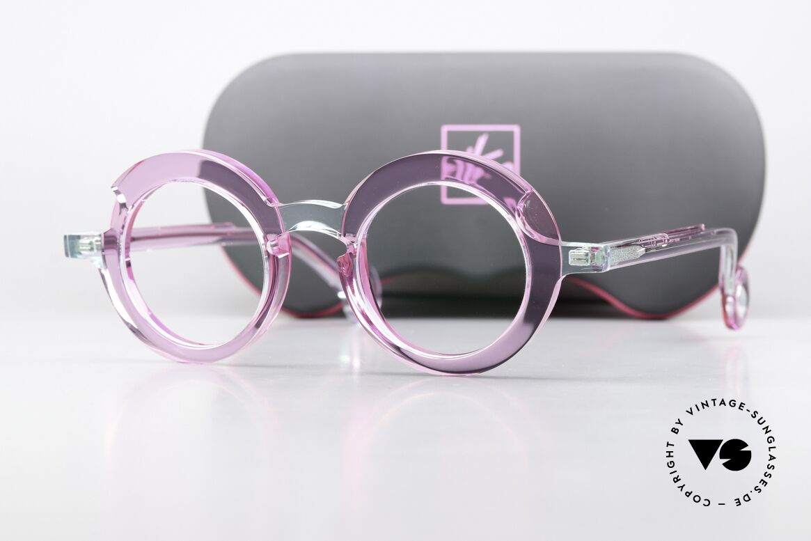 Theo Belgium Sara Ladies Frame Round Acetate, avant-garde designer eyeglasses in TOP quality, Made for Women