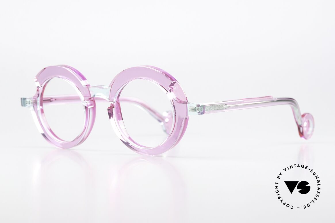 Theo Belgium Sara Ladies Frame Round Acetate, unworn; like all our vintage Theo eyewear specs, Made for Women