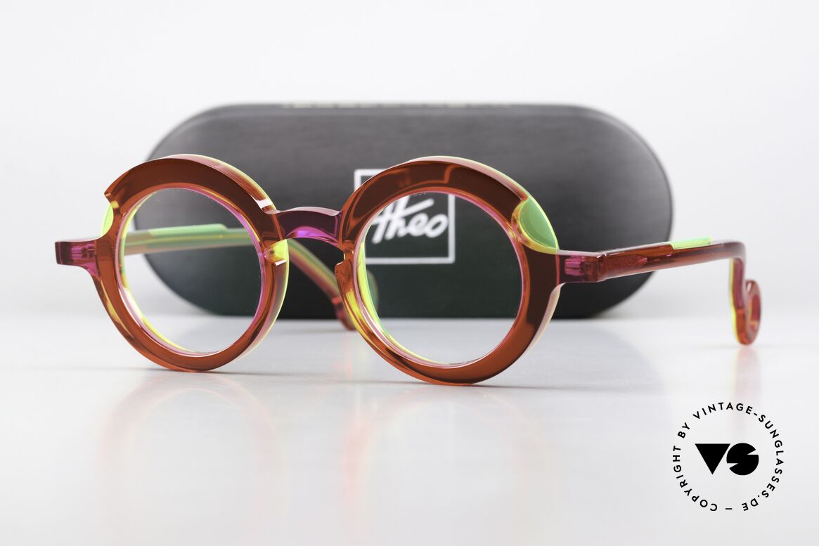 Theo Belgium Sara Round Acetate Ladies Frame, round ladies eyeglass-frame by THEO Belgium, Made for Women