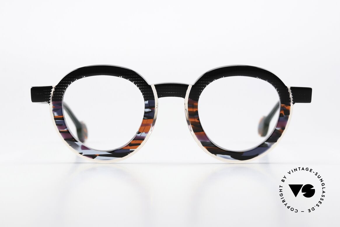 Theo Belgium Ayunan Black Transparent Red Blue, col. 19 'black / white / transparent / blue / red', Made for Men and Women