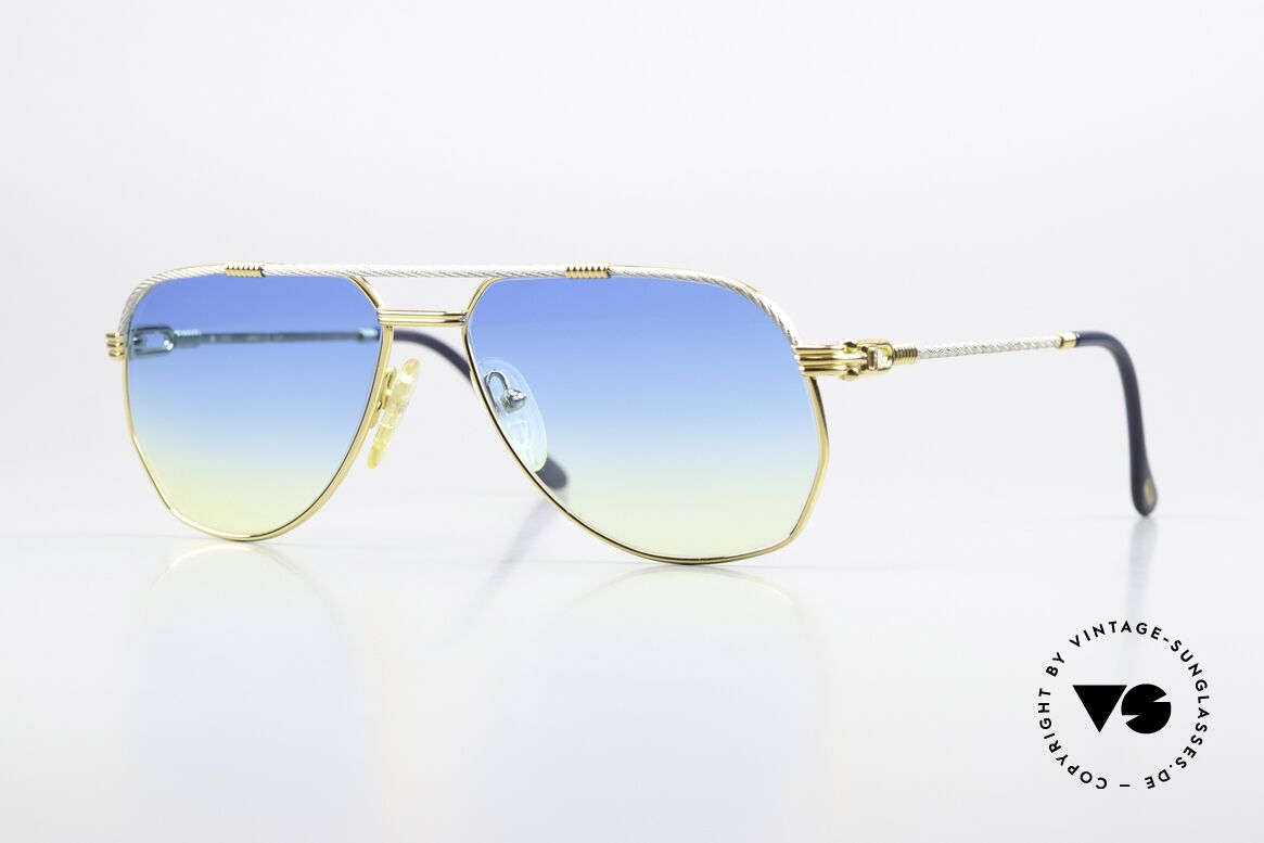 Fred America Cup - S Blue Yellow Gradient Lenses, America Cup: the most precious vintage model by Fred, Made for Men and Women
