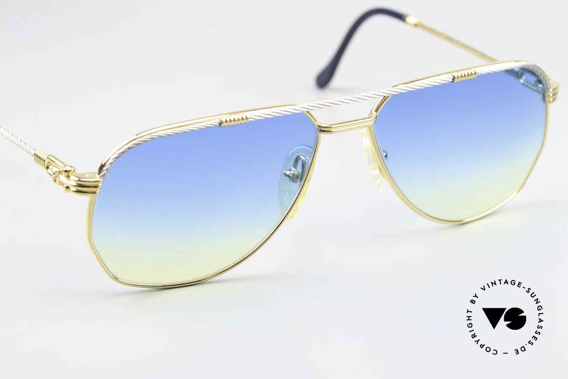 Fred America Cup - S Blue Yellow Gradient Lenses, unworn, new blue-yellow gradient sun lenses, 100% UV, Made for Men and Women