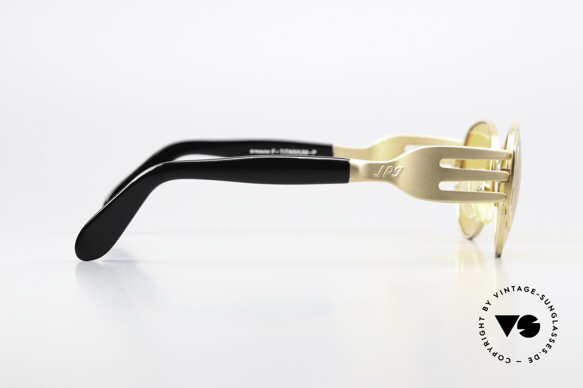 Jean Paul Gaultier 56-3281 The JPG Fork Sunglasses, new old stock (like all our vintage J.P.G. shades), Made for Men and Women