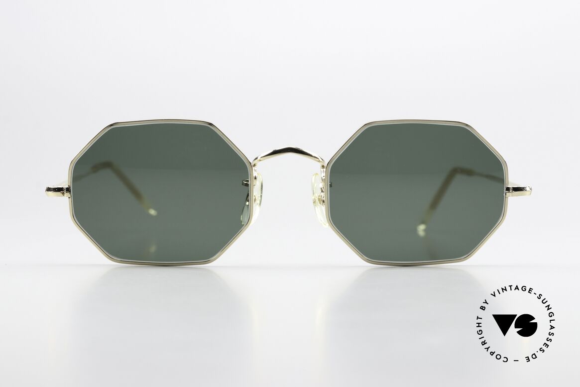 Algha Octag 70's Gold Filled Sunglasses, 12kt GF (Gold-Filled) frame = filled with real gold, Made for Men and Women Algha Octag 70's Gold Filled Sunglasses, 12kt GF (Gold-Filled) frame = filled with real gold, Made for Men and Women