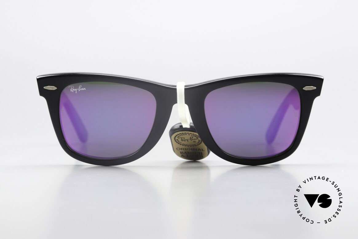 Ray Ban Wayfarer I Special Edition Rose Mirror, rare old B&L USA Wayfarer, Limited Special Edition, Made for Men and Women