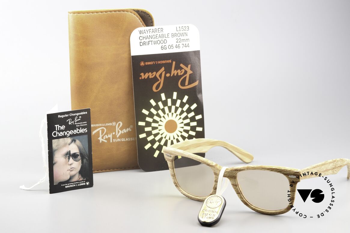 Ray Ban Wayfarer I Woodies B&L USA 80's Wood, Size: medium, Made for Men and Women