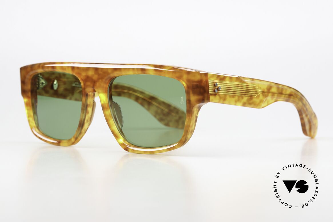 Jacques Marie Mage Ritz Brad Pitt JMM Sunglasses, color: Cognac, Camel, vintage Green, size 57/19, Made for Men