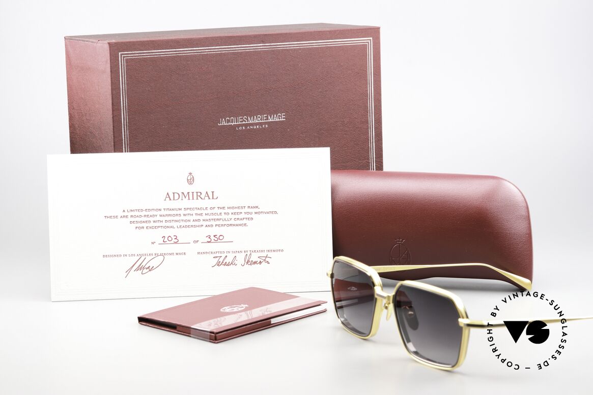 Jacques Marie Mage Admiral Square Sunglasses Luxury, Size: large, Made for Men Jacques Marie Mage Admiral Square Sunglasses Luxury, Size: large, Made for Men