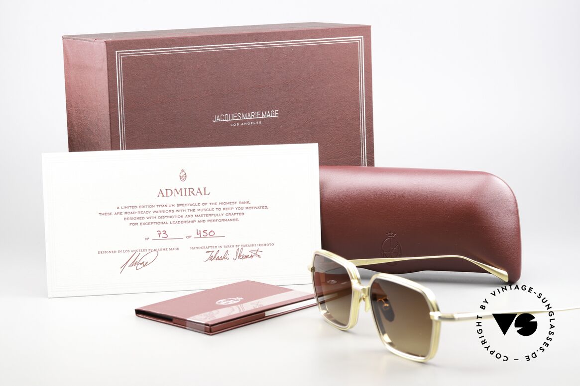 Jacques Marie Mage Admiral Limited Titanium Shades, Size: large, Made for Men