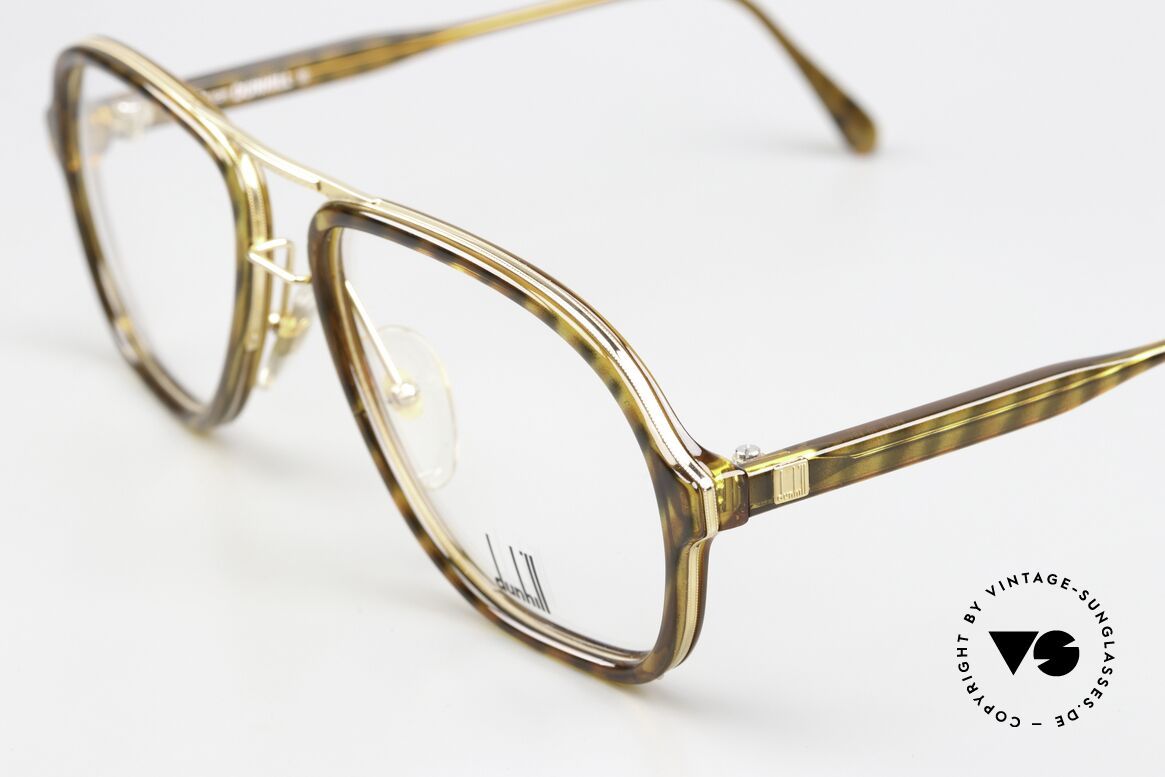 Dunhill 6077 80's Men's Vintage Eyewear, ... a gold-plated metal inlay (the very best quality), Made for Men