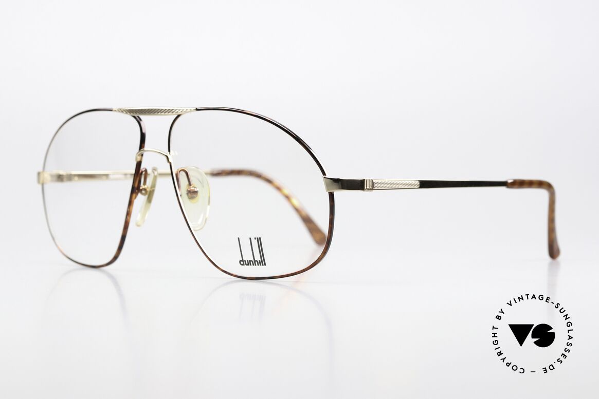 Dunhill 6098 Aviator Glasses 90's Men, gold-plated frame with "havanna" front (color code 41), Made for Men