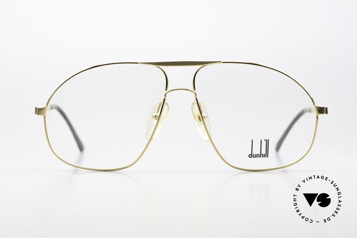 Dunhill 6098 Interesting 90's Aviator Specs, extraordinary modified 'aviator design' in size 59/12, Made for Men