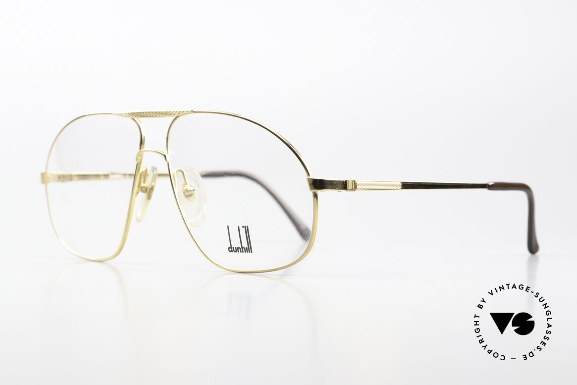 Dunhill 6098 Interesting 90's Aviator Specs, gold-plated frame, top-notch quality, made in Austria, Made for Men