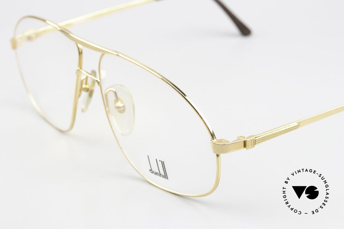 Dunhill 6098 Interesting 90's Aviator Specs, unworn (like all our rare vintage DUNHILL eyeglasses), Made for Men