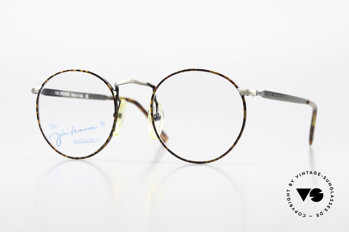 John Lennon - The Dreamer Antique Silver Chestnut, mod. 'The Dreamer': panto eyeglass-frame in 47mm size, Made for Men and Women