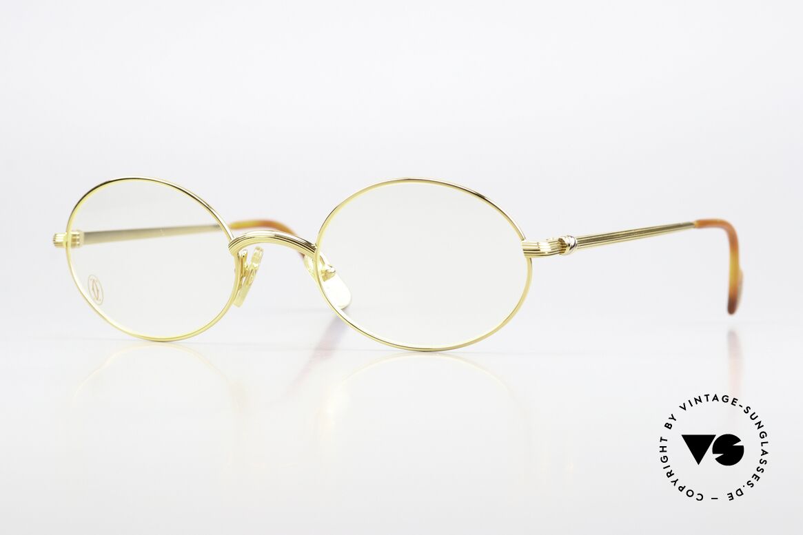 Cartier Sorbonne - L Highly Sought-After Large Size, vintage CARTIER designer eyeglasses from app. 1997, Made for Men and Women