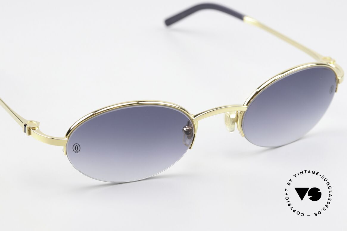 Cartier Shigar Real Sapphire As Decoration, with original Cartier sunglasses: blue gradient, Made for Men and Women Cartier Shigar Real Sapphire As Decoration, with original Cartier sunglasses: blue gradient, Made for Men and Women