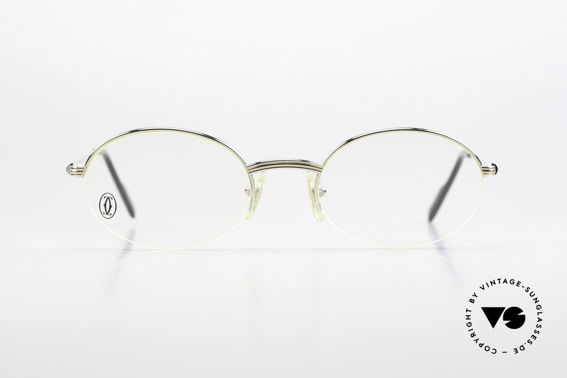 Cartier Manhattan - M Semi Rimless 90's Frame, model of the 'Semi-Rimless' Collection by CARTIER, Made for Men and Women