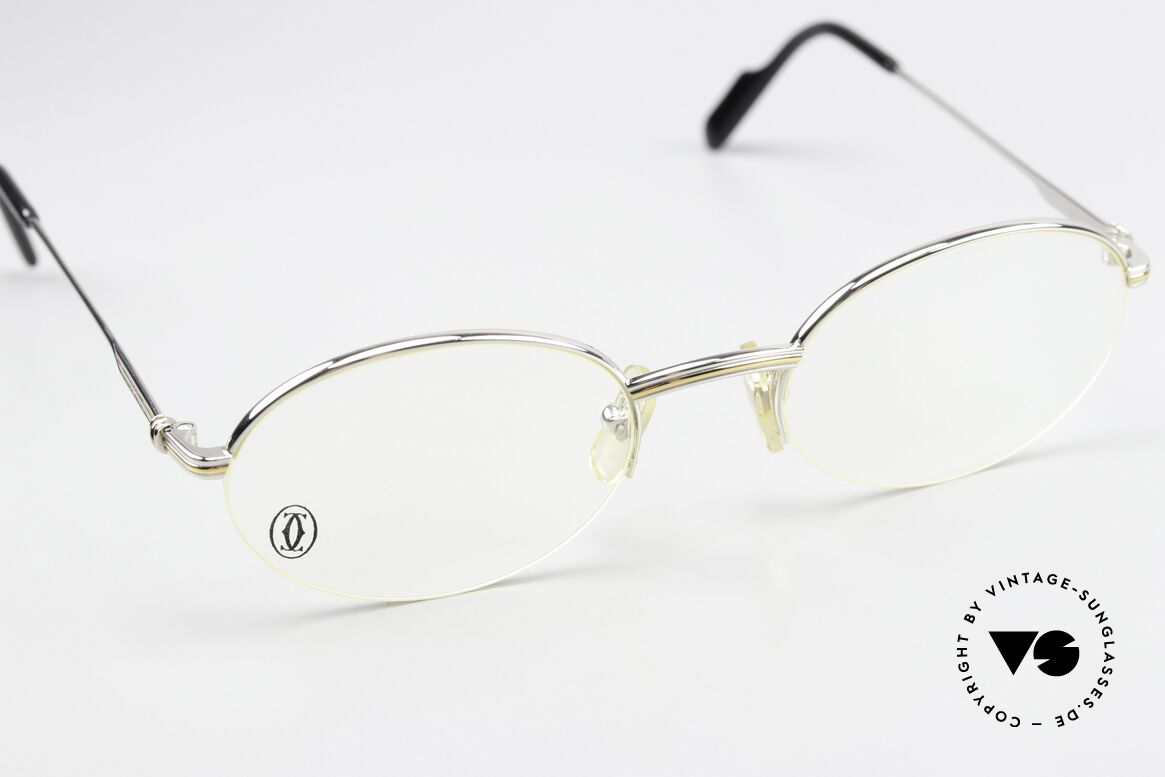 Cartier Manhattan - M Semi Rimless 90's Frame, unworn rarity with full orig. packaging; T81003570, Made for Men and Women