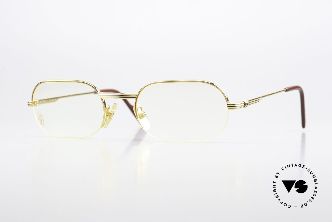 Cartier Ascot - M Semi Rimless Eyeglasses 90s, luxury CARTIER eyeglasses of the "Semi Rimless Series', Made for Men and Women