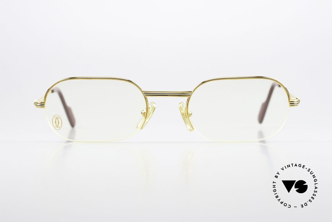 Cartier Ascot - M Semi Rimless Eyeglasses 90s, "Ascot" named after the famous British horse race track, Made for Men and Women
