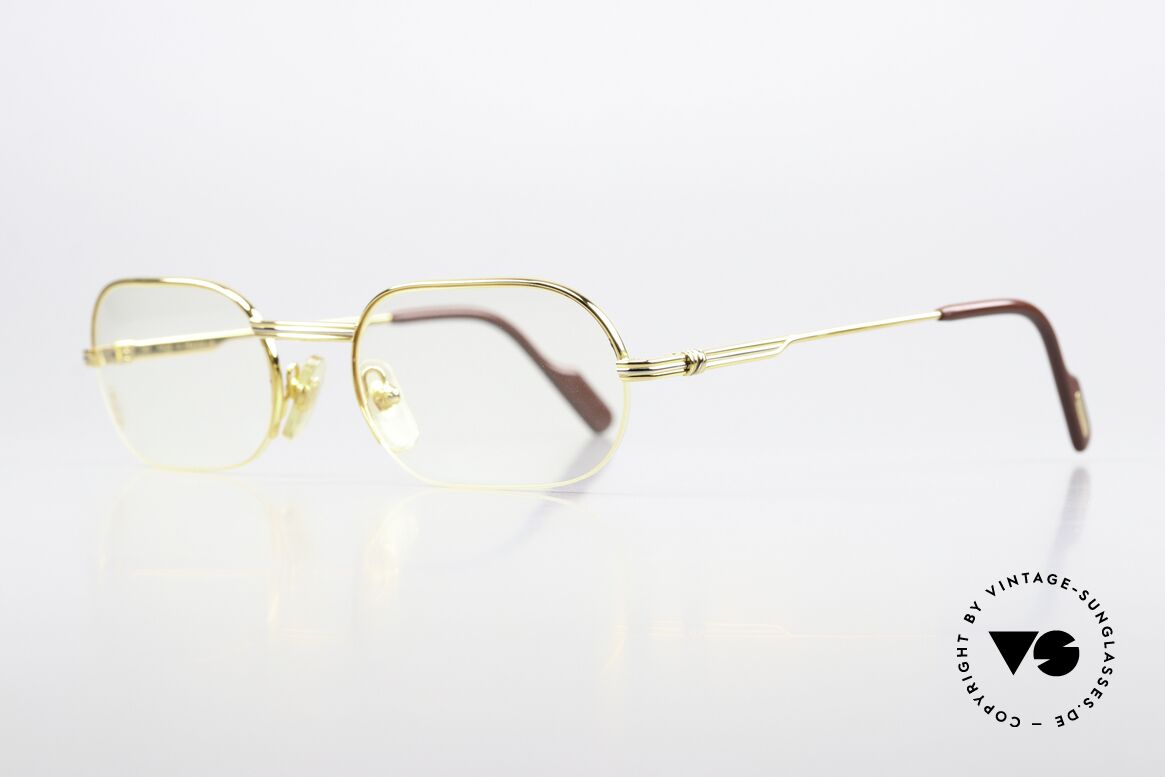 Cartier Ascot - M Semi Rimless Eyeglasses 90s, a precious old original from the late 90's in size 53/20, Made for Men and Women