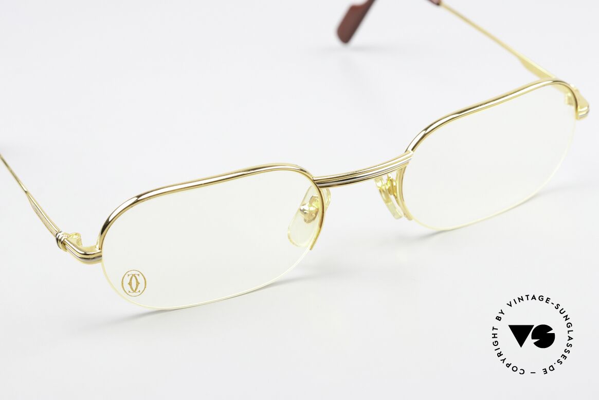 Cartier Ascot - M Semi Rimless Eyeglasses 90s, unworn incl. orig. packing (hard to find, in these days), Made for Men and Women