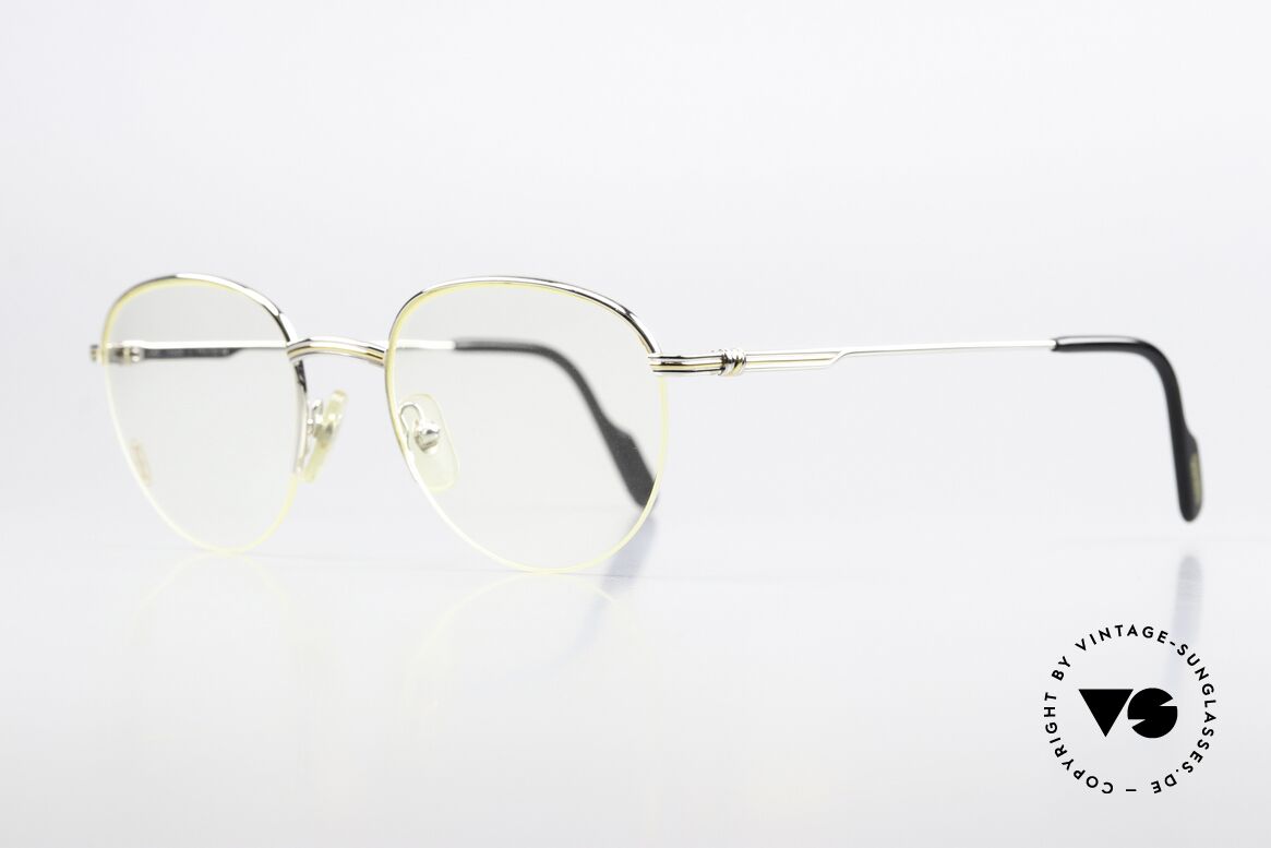 Cartier Colisee - M Panto Luxury Platinum Frame, luxury Cartier half-frame, -lightweight and flexible, Made for Men and Women