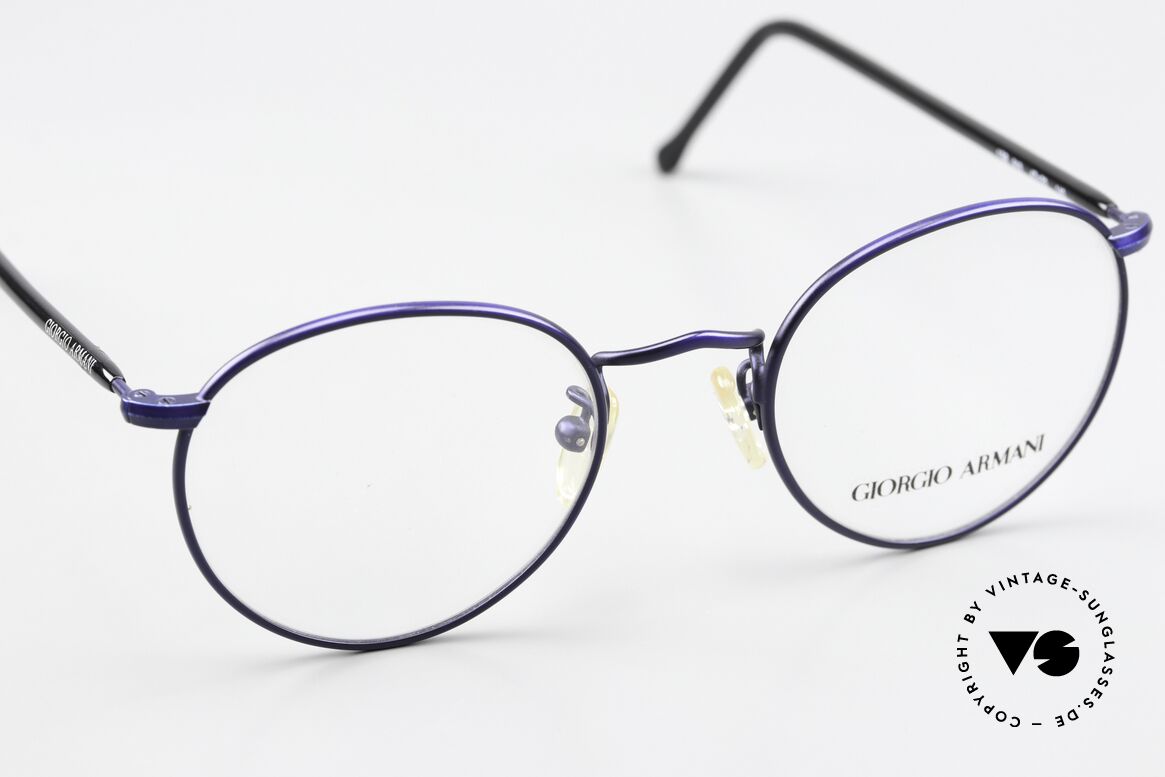 Giorgio Armani 138 Panto Specs Dark Blue Black, unworn (like all our vintage GIORGIO Armani frames), Made for Men and Women
