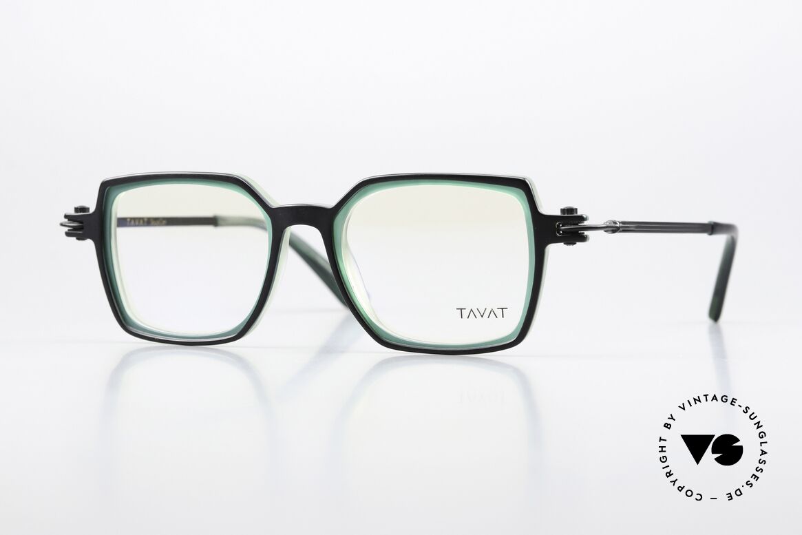 Tavat Bi-Square Insider Eyewear Steampunk, TAVAT eyeglasses; model Bi-Square in size 47-19, Made for Men and Women