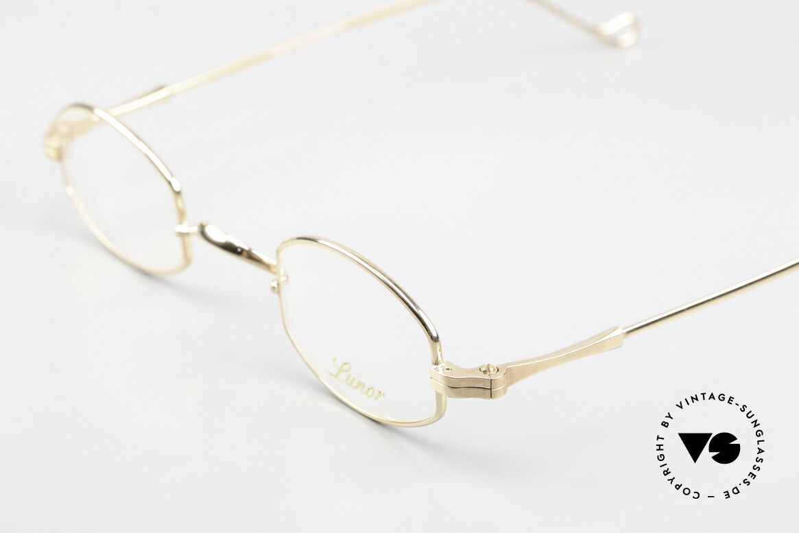 Lunor II 02 Small Frame Gold Plated, a 20 years old UNWORN pair for lovers of quality!, Made for Men and Women