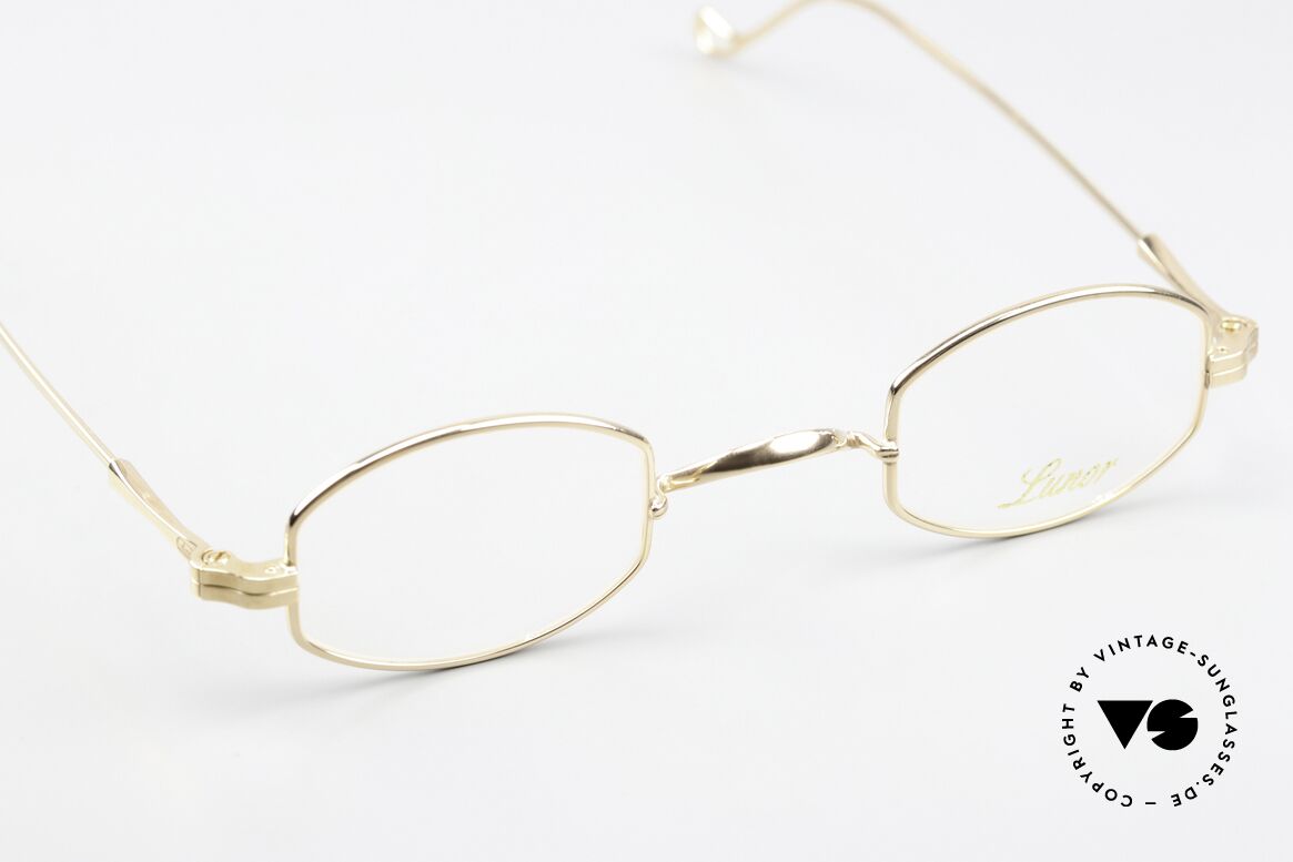 Lunor II 02 Small Frame Gold Plated, this rarity can be glazed with prescription lenses, Made for Men and Women