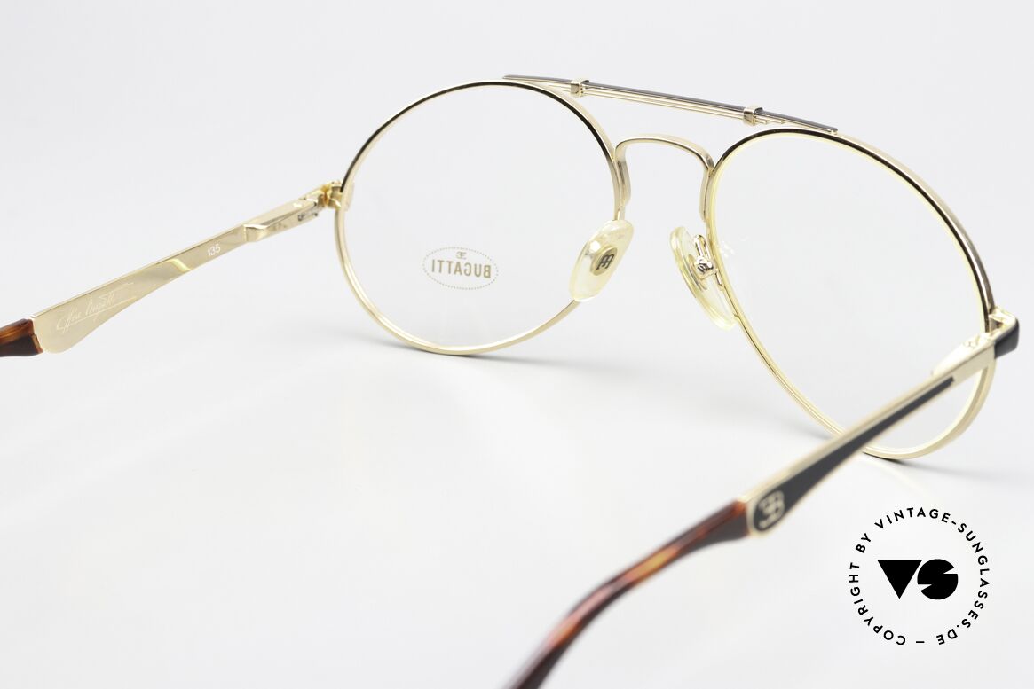 Bugatti 11941 80's Luxury Eyeglasses Men, unworn with orig. Bugatti soft case; size 56/18, Made for Men