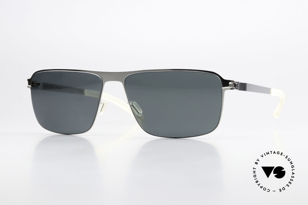 Mykita Greyson Classic Sunglasses Silver, Mykita sunglasses, GREYSON in size 58-14, color 051, Made for Men
