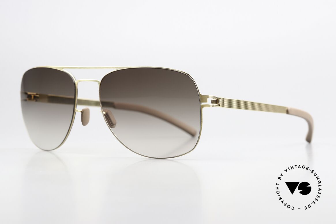 Mykita Jim Rare Luxury Shades From 2008, Mod. No.1 Sun JIM Goldline, brown-gradient, size 55/17, Made for Men and Women