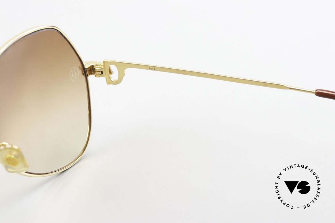 Cartier Vendome Solid Gold - L 18kt Solid Gold Sunglasses 80's, Size: large, Made for Men