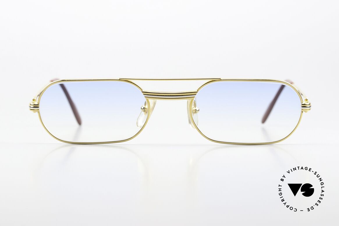 Cartier MUST LC - M Vintage Eyewear From 1983, this pair with Louis Cartier decor, M size 55/20, 140, Made for Men