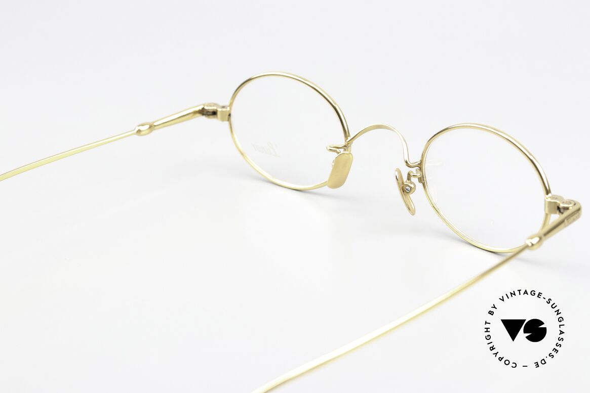 Lunor V 101 Small Oval Frame Gold Plated, Size: small, Made for Men and Women
