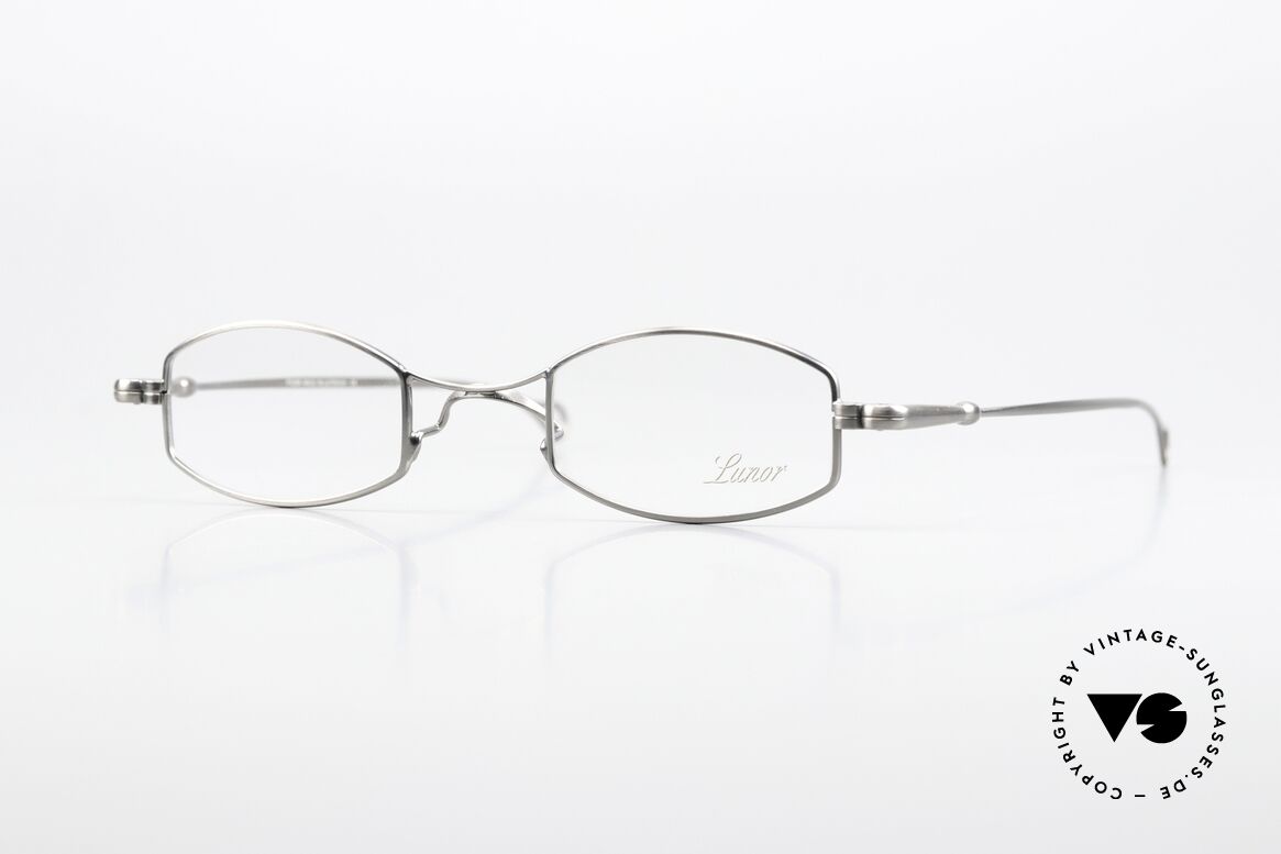 Lunor X-Bridge Oval Square A Classic In Antique Silver, LUNOR: honest craftsmanship with attention to details, Made for Men and Women