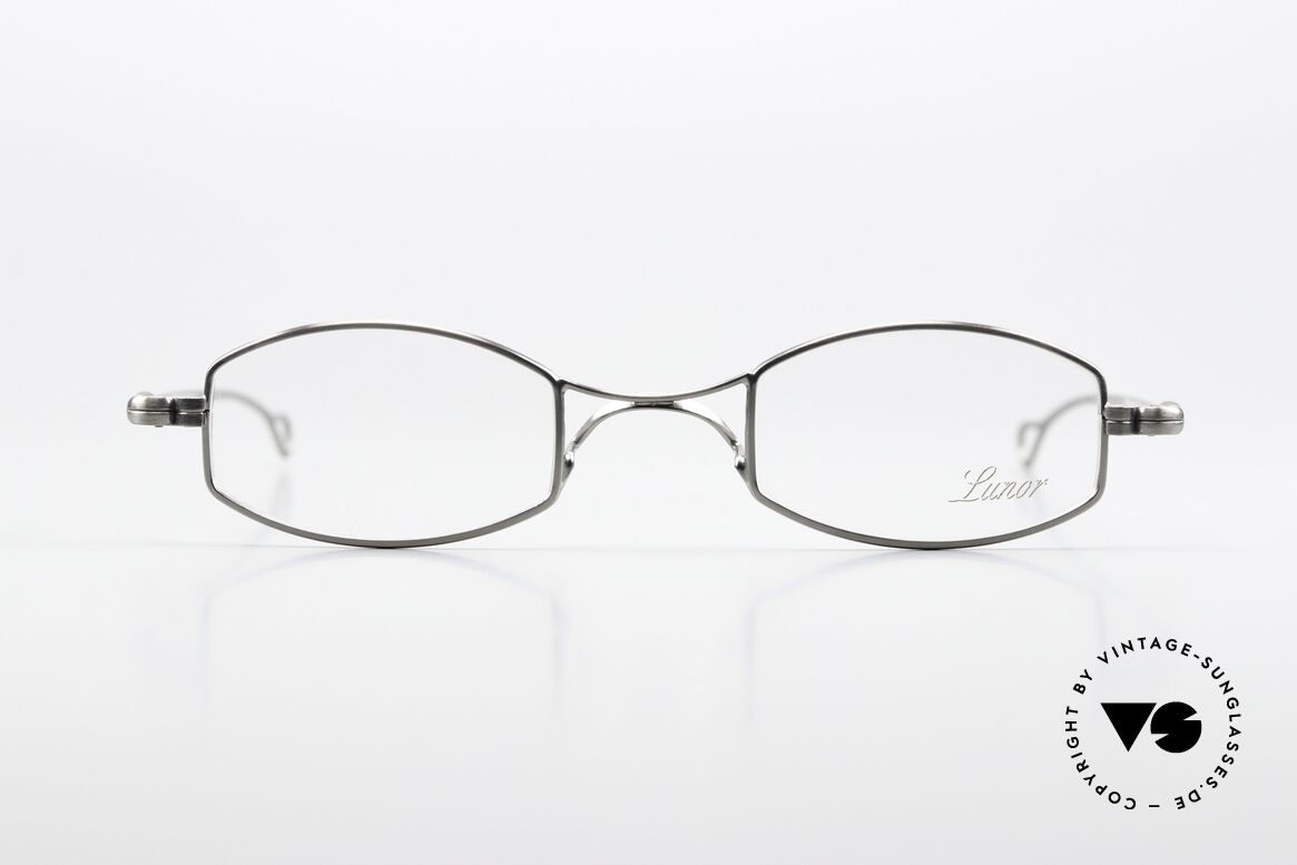 Lunor X-Bridge Oval Square A Classic In Antique Silver, without ostentatious logos (but in a timeless elegance), Made for Men and Women
